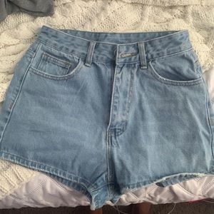 blue Jean shirts from shein size xs haven’t wore them